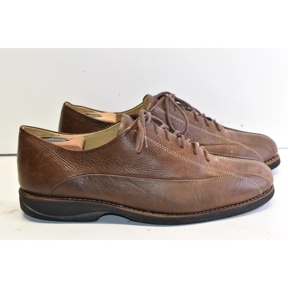 Florsheim Mens Dorset Cognac Brown Leather Shoes Size 11M Bicycle‎ Toe 18425